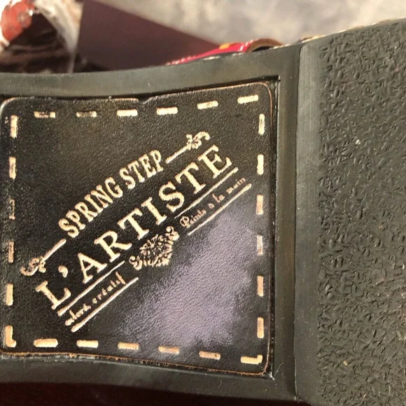 L' Artiste Spring Step Mule Women's Reggae Slide Leather Clogs Size 41/US 9.5 - Picture 7 of 9